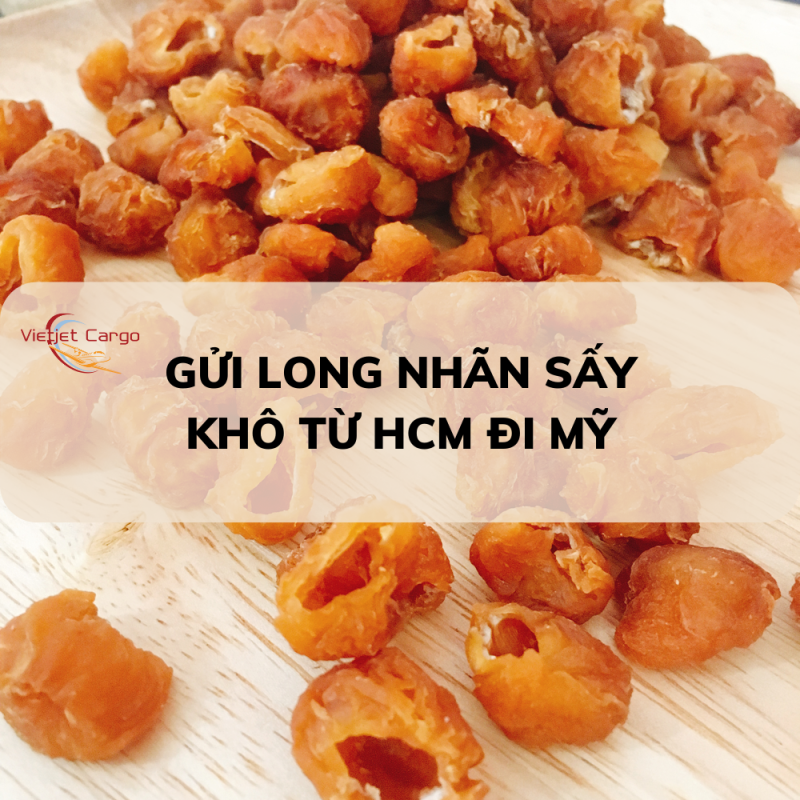 Gửi long nhãn sấy khô từ HCM đi Mỹ giá rẻ số 1